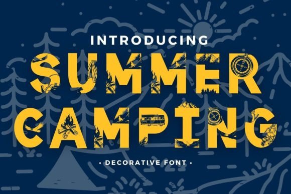 Summer Camping Font - Featured Image