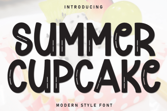 Summer Cupcake Font - Featured Image