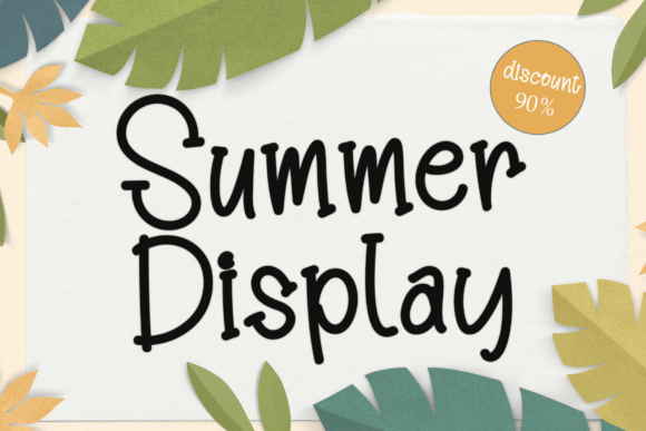 Summer Display Font - Featured Image