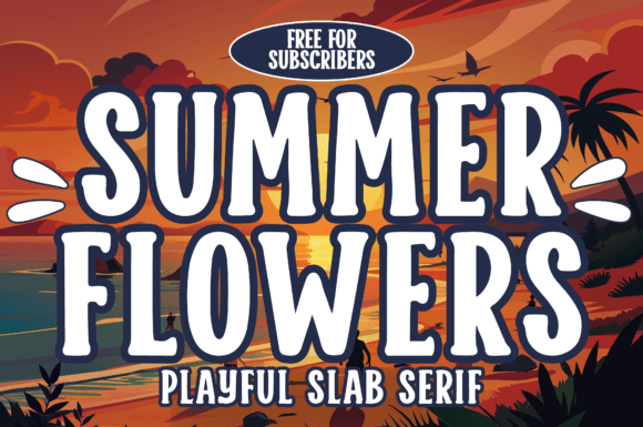 Summer Flowers Font - Featured Image