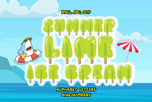 Summer Lime Ice Cream Font - Featured Image