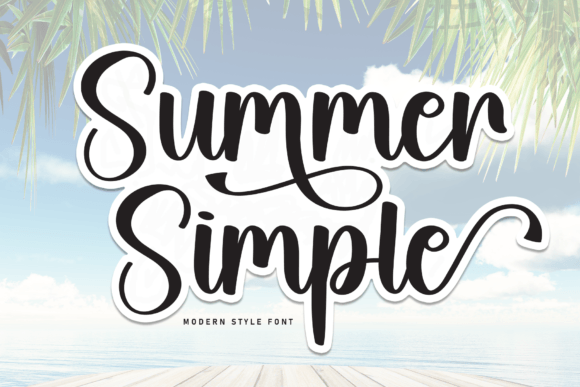 Summer Simple Font - Featured Image