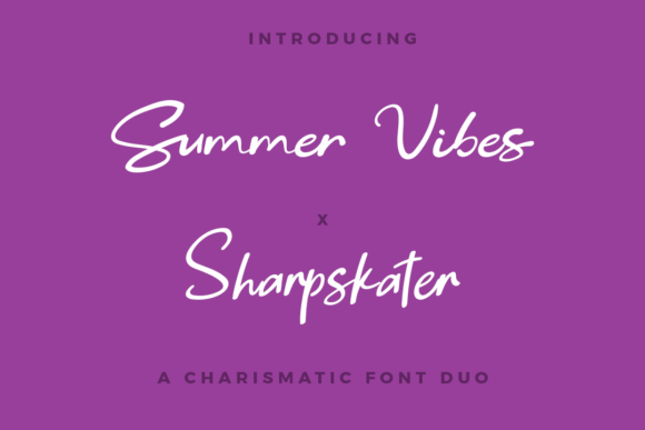 Summer Vibes and Sharpskater Duo Font - Featured Image