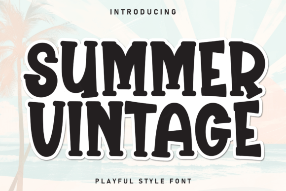 Summer Vintage Font - Featured Image