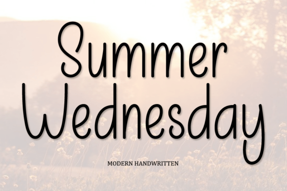 Summer Wednesday Font - Featured Image