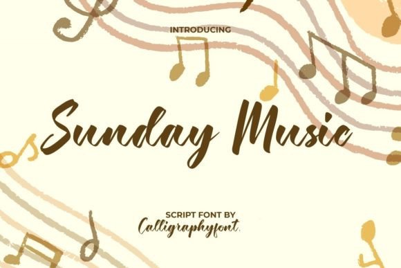 Sunday Music Font - Featured Image
