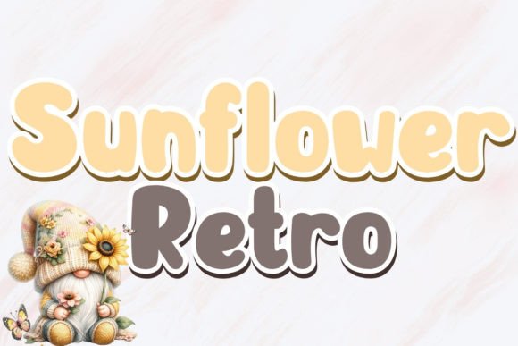 Sunflower Retro Font - Featured Image
