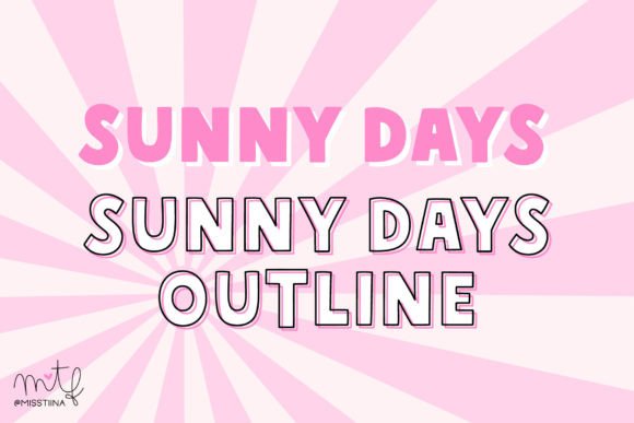 Sunny Days Font - Featured Image