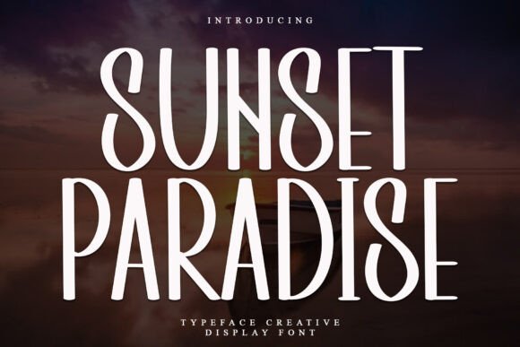 Sunset Paradise Font - Featured Image