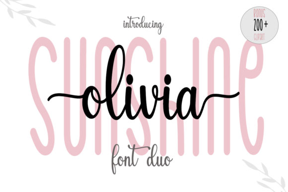 Sunshine Olivia Font - Featured Image