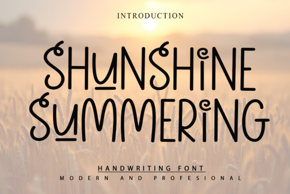 Sunshine Summering Font - Featured Image