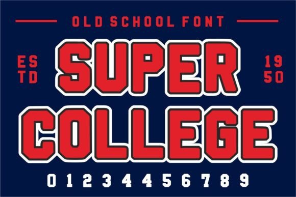 Super College Font - Featured Image