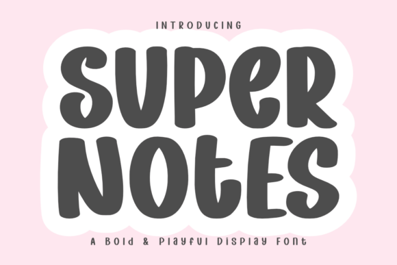 Super Notes Font - Featured Image