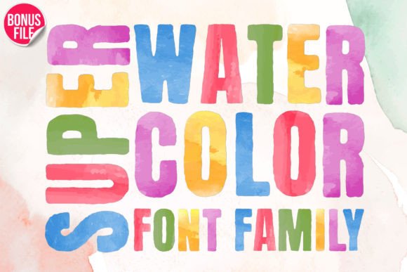 Super Watercolor Font - Featured Image