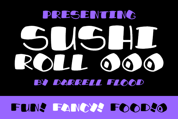 Sushi Roll Font - Featured Image