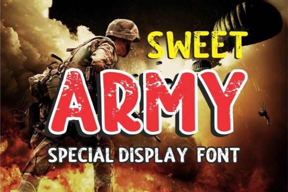 Sweet Army Font - Featured Image