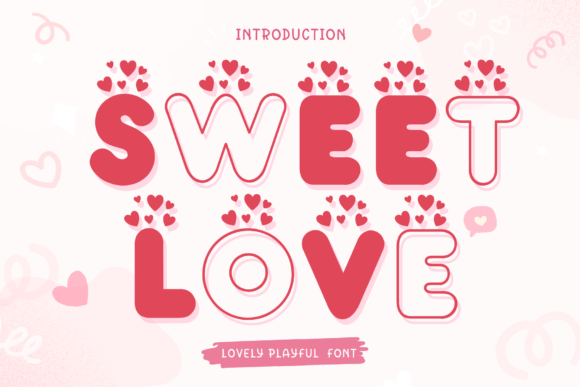 Sweet Love Bubble Font - Featured Image