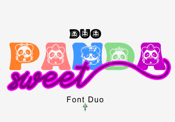 Sweet Panda Duo Font - Featured Image