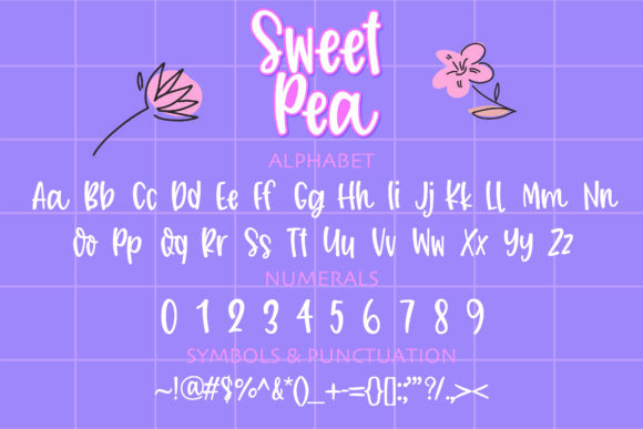 Sweet Pea Font - Featured Image