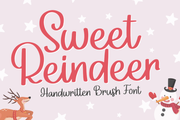 Sweet Reindeer Font - Featured Image