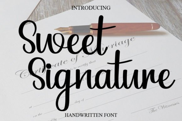Sweet Signature Font - Featured Image