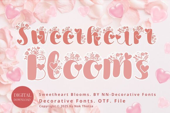 Sweetheart Blooms Font - Featured Image