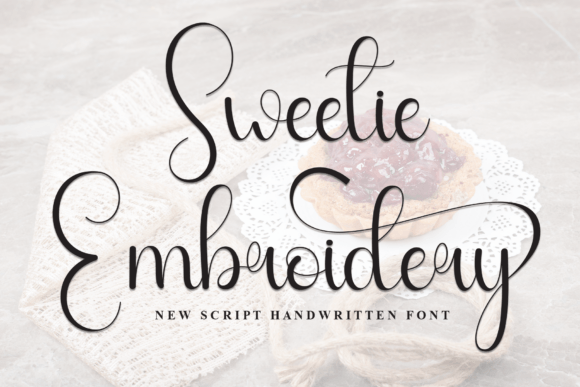 Sweetie Embroidery Font - Featured Image