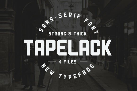 Tapelack Font - Featured Image