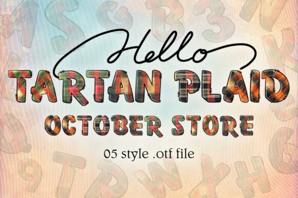 Tartan Plaid Font - Featured Image