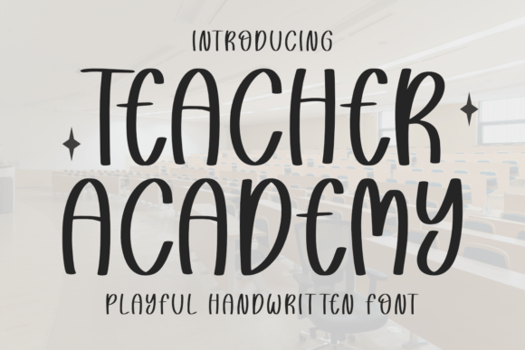 Teacher Academy Font - Featured Image