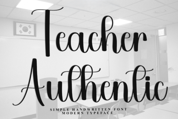 Teacher Authentic Font - Featured Image