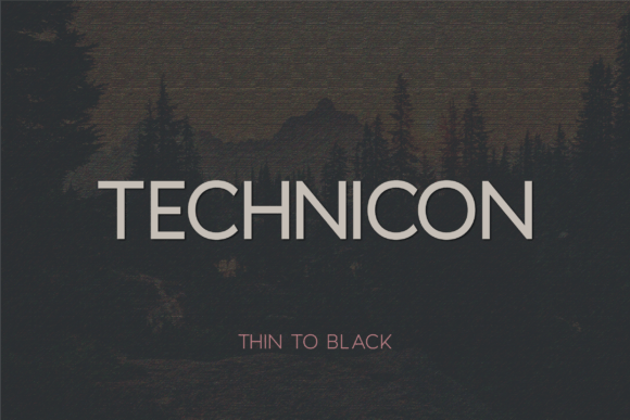 Technicon Font - Featured Image
