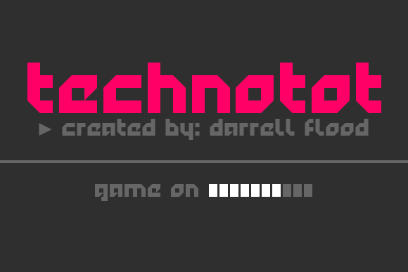 Technotot Font - Featured Image