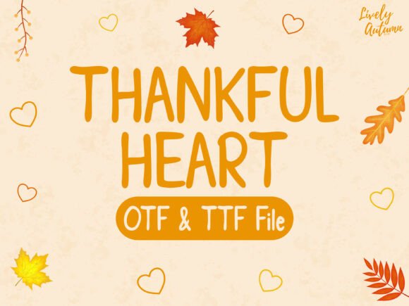 Thankful Heart Font - Featured Image