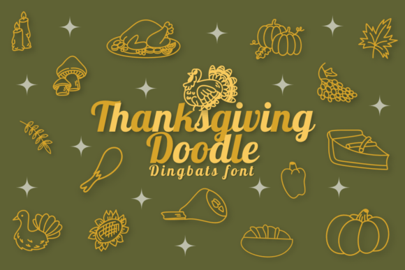 Thanksgiving Doodle Font - Featured Image