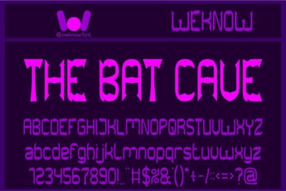 The Bat Cave Font - Featured Image