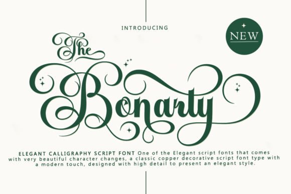 The Bonarty Font - Featured Image