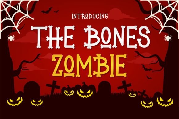 The Bones Zombie Font - Featured Image
