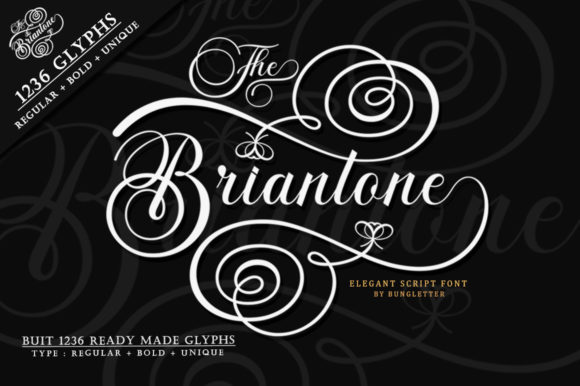 The Briantone Font - Featured Image