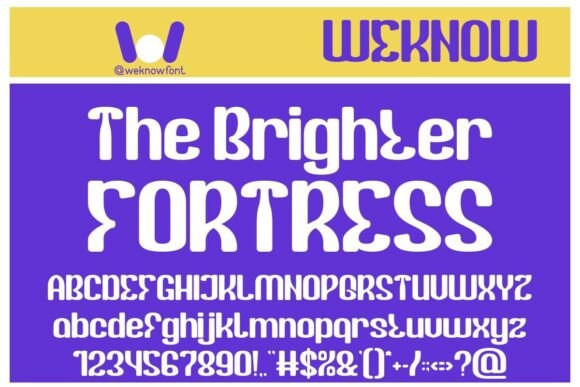 The Brighter Fortress Font - Featured Image