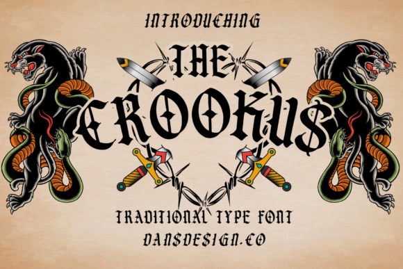 The Crookus Font - Featured Image