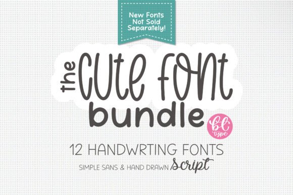 The Cute Handwriting Bundle Font - Featured Image