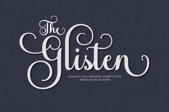 The Glisten Font - Featured Image