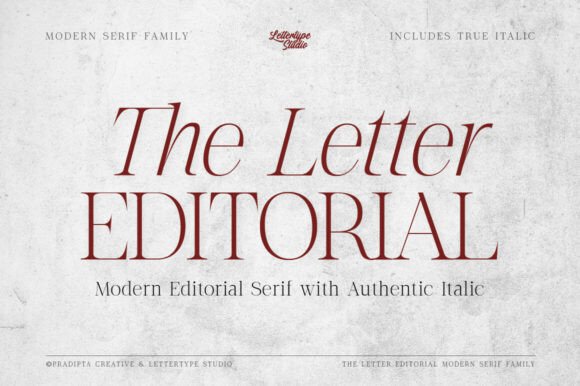 The Letter Editorial Font - Featured Image