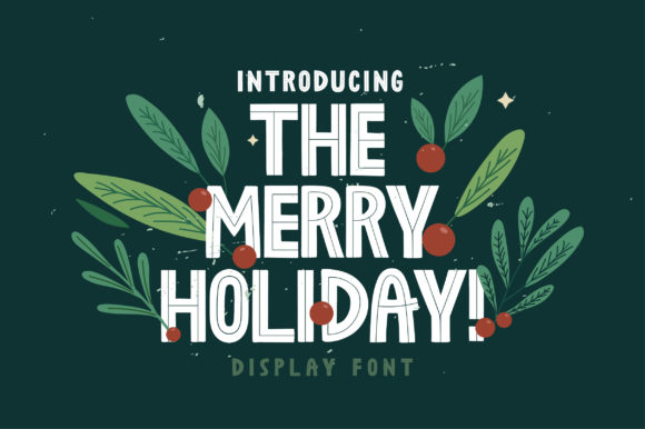 The Merry Holiday Font - Featured Image