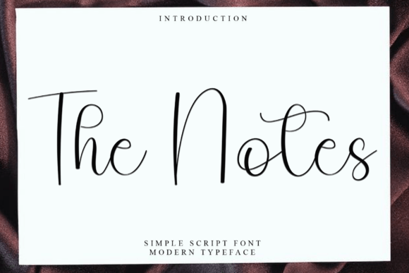 The Notes Font - Featured Image