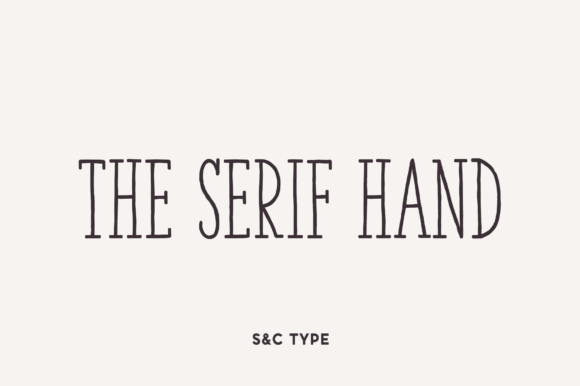 The Serif Hand Font - Featured Image