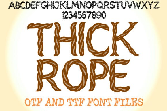 Thick Rope Font - Featured Image
