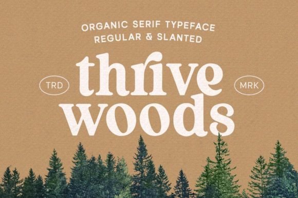 Thrive Wood Font - Featured Image