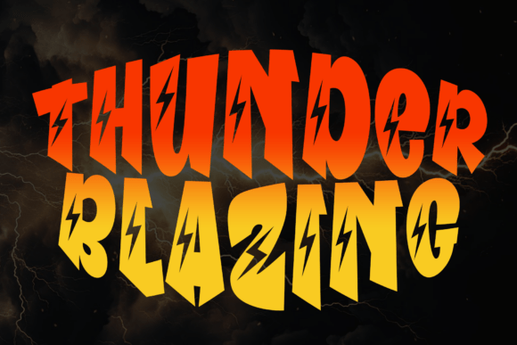 Thunder Blazing Font - Featured Image